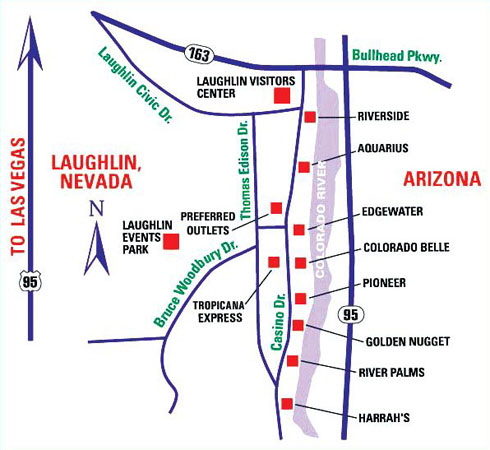 Laughlin City Map Laughlin City Map